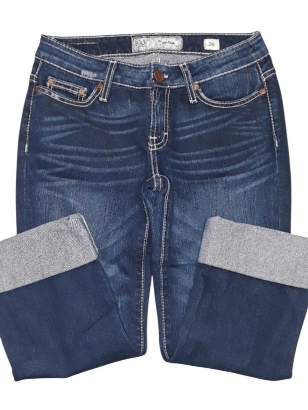 BKE Denim Payton Cuffed Capri Jeans. Women's Size: Waist 26x21 Inseam.